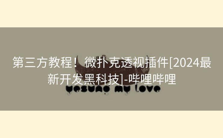 第三方教程！微扑克透视插件[2024最新开发黑科技]-哔哩哔哩