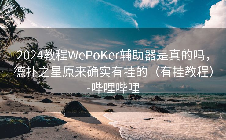 2024教程WePoKer辅助器是真的吗，德扑之星原来确实有挂的（有挂教程）-哔哩哔哩