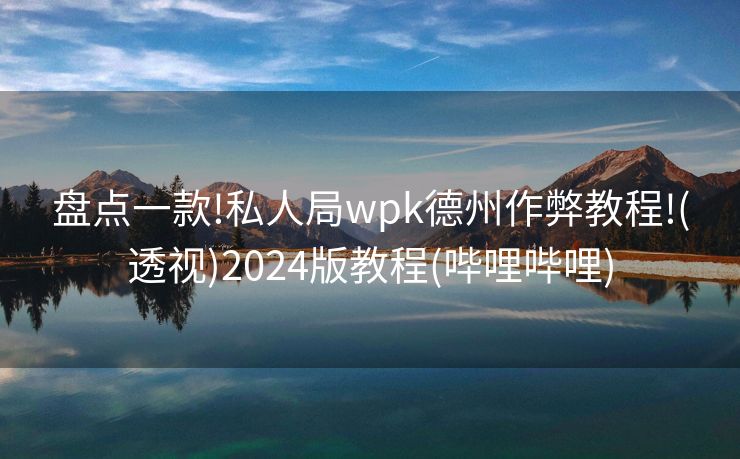 盘点一款!私人局wpk德州作弊教程!(透视)2024版教程(哔哩哔哩)