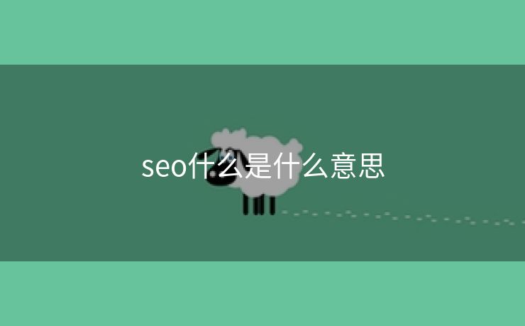 seo什么是什么意思