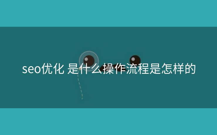 seo优化 是什么操作流程是怎样的
