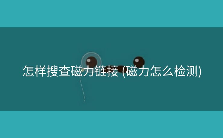 怎样搜查磁力链接 (磁力怎么检测)