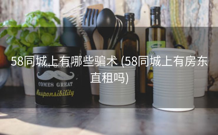 58同城上有哪些骗术 (58同城上有房东直租吗)