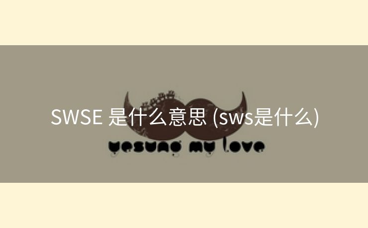 SWSE 是什么意思 (sws是什么)