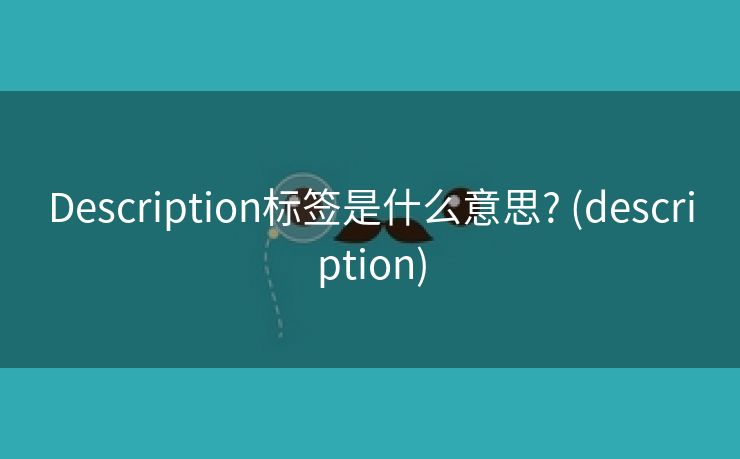Description标签是什么意思? (description)