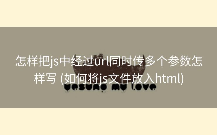 怎样把js中经过url同时传多个参数怎样写 (如何将js文件放入html)