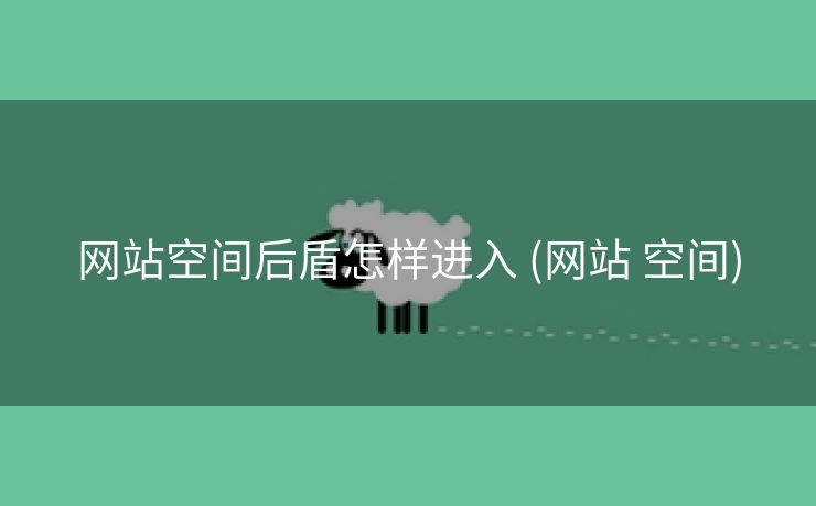网站空间后盾怎样进入 (网站 空间)