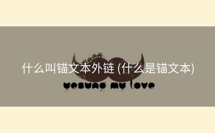 什么叫锚文本外链 (什么是锚文本)
