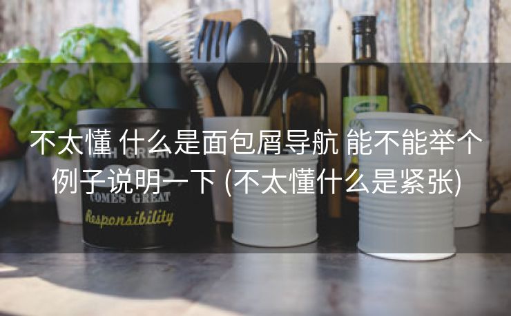 不太懂 什么是面包屑导航 能不能举个例子说明一下 (不太懂什么是紧张)