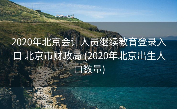 2020年北京会计人员继续教育登录入口 北京市财政局 (2020年北京出生人口数量)