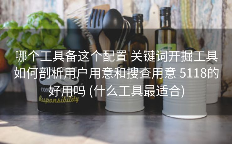 哪个工具备这个配置 关键词开掘工具如何剖析用户用意和搜查用意 5118的好用吗 (什么工具最适合)