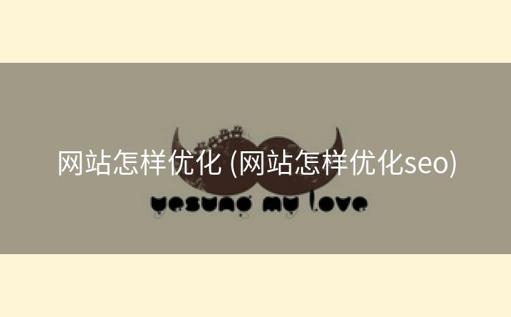 网站怎样优化 (网站怎样优化seo)