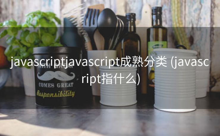 javascriptjavascript成熟分类 (javascript指什么)