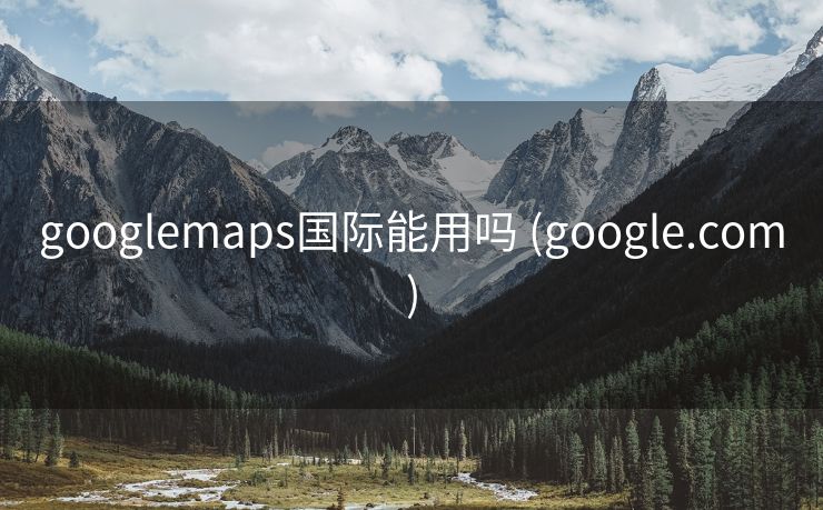 googlemaps国际能用吗 (google.com)