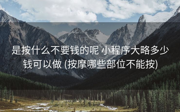 是按什么不要钱的呢 小程序大略多少钱可以做 (按摩哪些部位不能按)