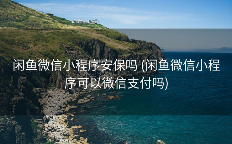闲鱼微信小程序安保吗 (闲鱼微信小程序可以微信支付吗)