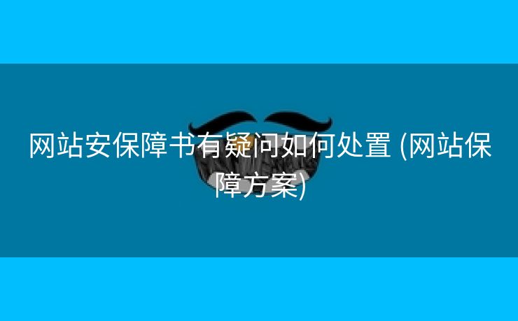 网站安保障书有疑问如何处置 (网站保障方案)