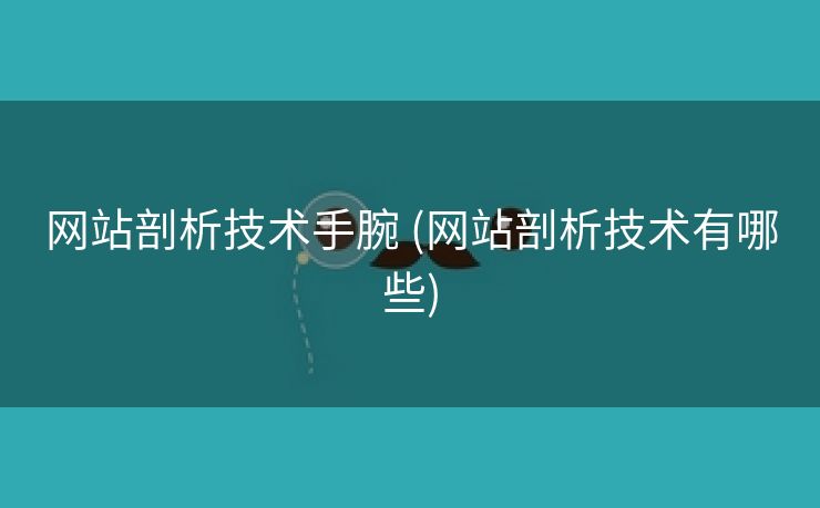 网站剖析技术手腕 (网站剖析技术有哪些)