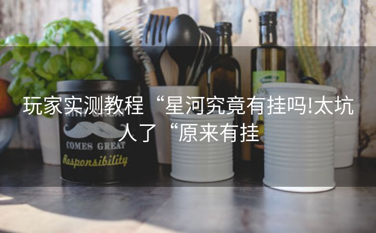 玩家实测教程“星河究竟有挂吗!太坑人了“原来有挂