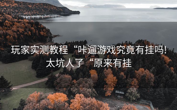 玩家实测教程“咔遛游戏究竟有挂吗!太坑人了“原来有挂