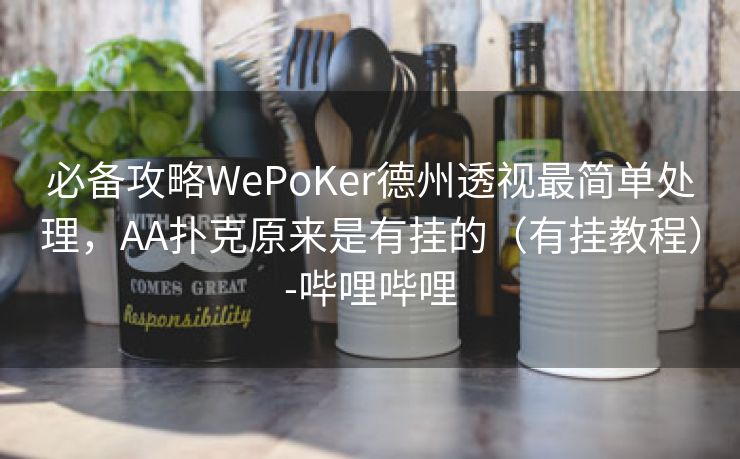 必备攻略WePoKer德州透视最简单处理，AA扑克原来是有挂的（有挂教程）-哔哩哔哩