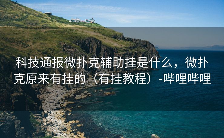 科技通报微扑克辅助挂是什么，微扑克原来有挂的（有挂教程）-哔哩哔哩