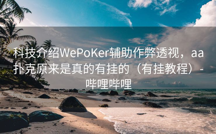 科技介绍WePoKer辅助作弊透视，aa扑克原来是真的有挂的（有挂教程）-哔哩哔哩