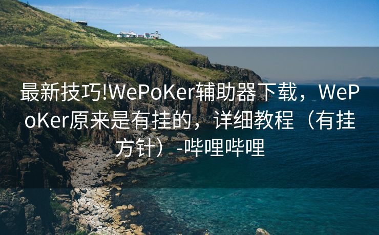 最新技巧!WePoKer辅助器下载，WePoKer原来是有挂的，详细教程（有挂方针）-哔哩哔哩