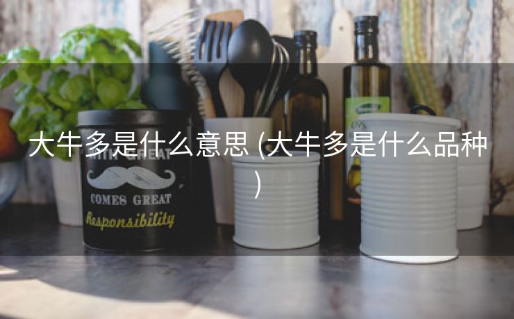 大牛多是什么意思 (大牛多是什么品种)