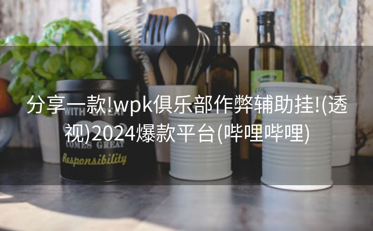 分享一款!wpk俱乐部作弊辅助挂!(透视)2024爆款平台(哔哩哔哩)