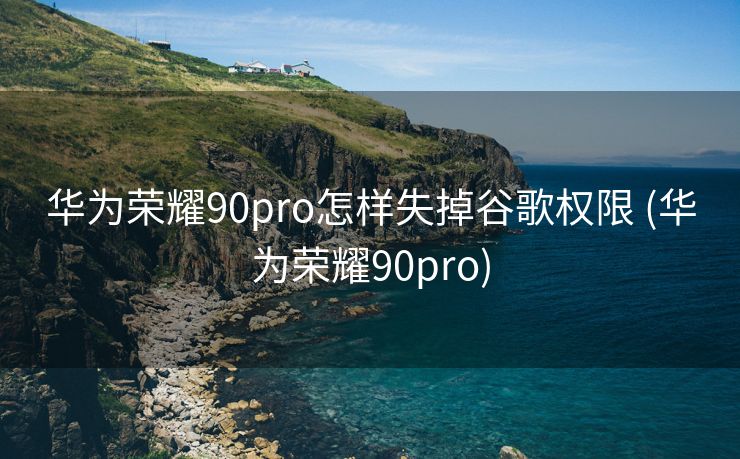 华为荣耀90pro怎样失掉谷歌权限 (华为荣耀90pro)