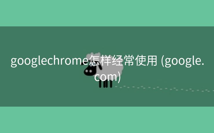 googlechrome怎样经常使用 (google.com)