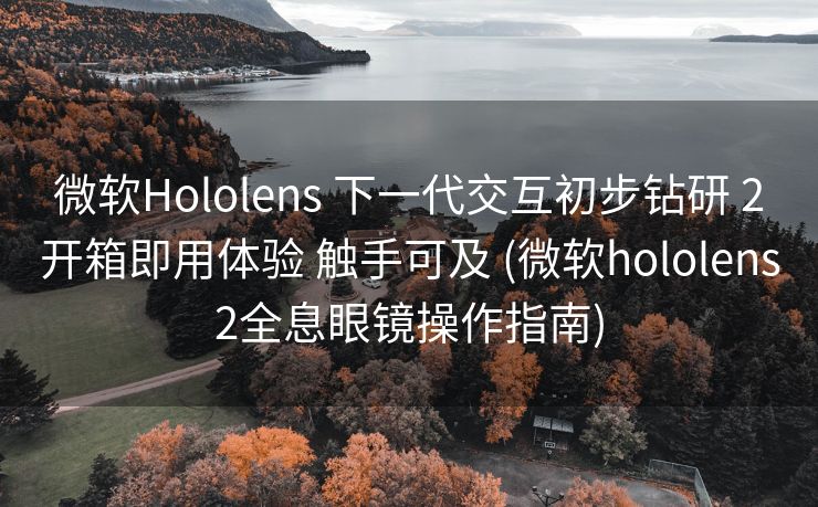 微软Hololens 下一代交互初步钻研 2开箱即用体验 触手可及 (微软hololens2全息眼镜操作指南)