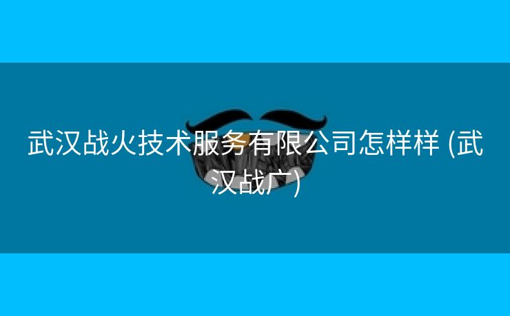 武汉战火技术服务有限公司怎样样 (武汉战广)