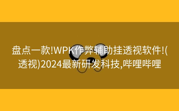 盘点一款!WPK作弊辅助挂透视软件!(透视)2024最新研发科技,哔哩哔哩