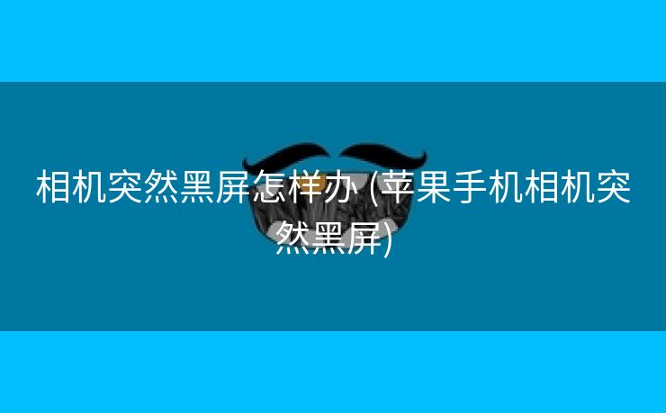 相机突然黑屏怎样办 (苹果手机相机突然黑屏)