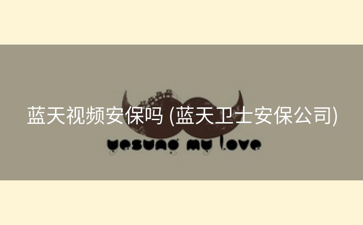 蓝天视频安保吗 (蓝天卫士安保公司)