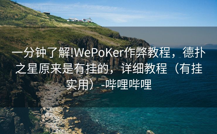一分钟了解!WePoKer作弊教程，德扑之星原来是有挂的，详细教程（有挂实用）-哔哩哔哩