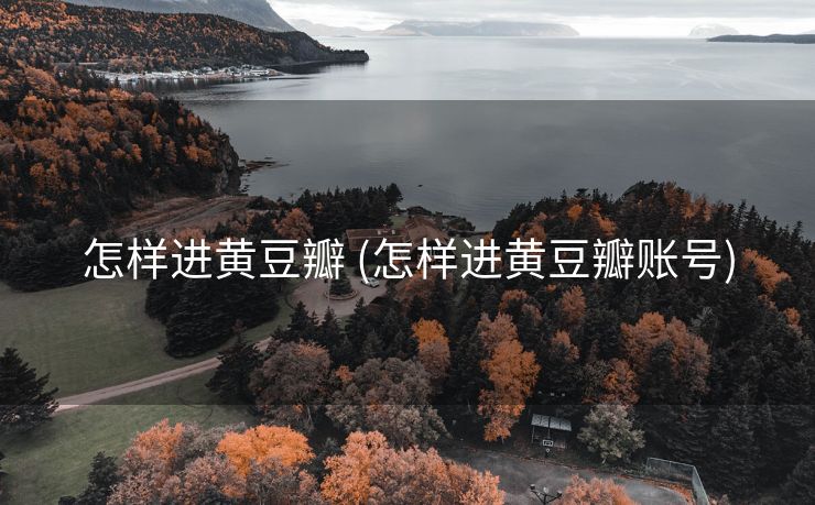 怎样进黄豆瓣 (怎样进黄豆瓣账号)