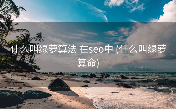 什么叫绿萝算法 在seo中 (什么叫绿萝算命)