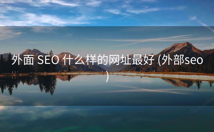 外面 SEO 什么样的网址最好 (外部seo)