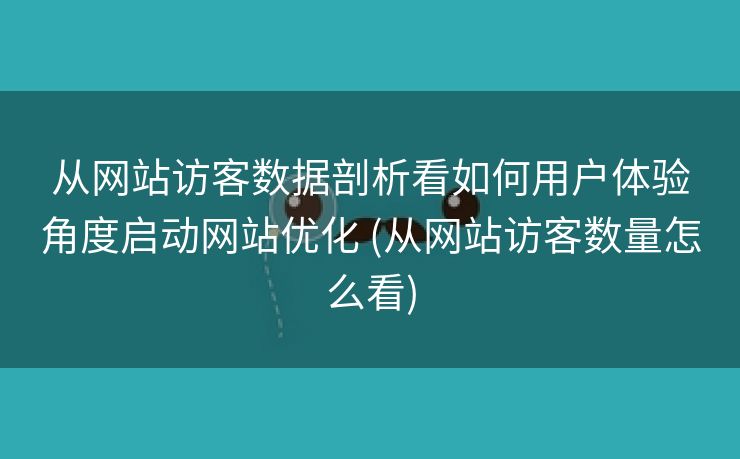 从网站访客数据剖析看如何用户体验角度启动网站优化 (从网站访客数量怎么看)