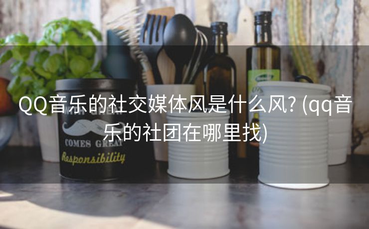 QQ音乐的社交媒体风是什么风? (qq音乐的社团在哪里找)