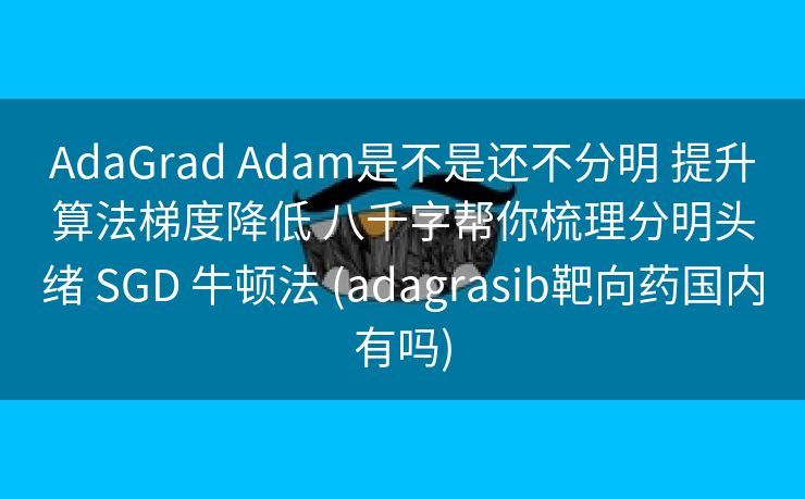 AdaGrad Adam是不是还不分明 提升算法梯度降低 八千字帮你梳理分明头绪 SGD 牛顿法 (adagrasib靶向药国内有吗)