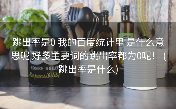 跳出率是0 我的百度统计里 是什么意思呢 好多主要词的跳出率都为0呢！ (跳出率是什么)