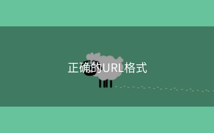 正确的URL格式