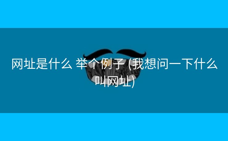 网址是什么 举个例子 (我想问一下什么叫网址)