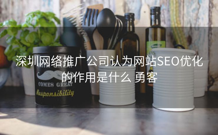 深圳网络推广公司认为网站SEO优化的作用是什么 勇客