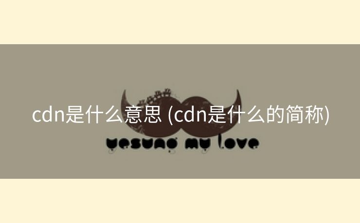 cdn是什么意思 (cdn是什么的简称)