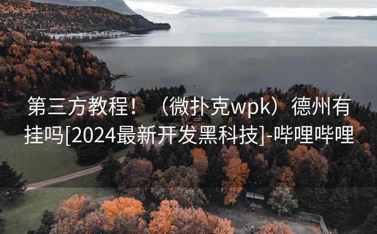 第三方教程！（微扑克wpk）德州有挂吗[2024最新开发黑科技]-哔哩哔哩